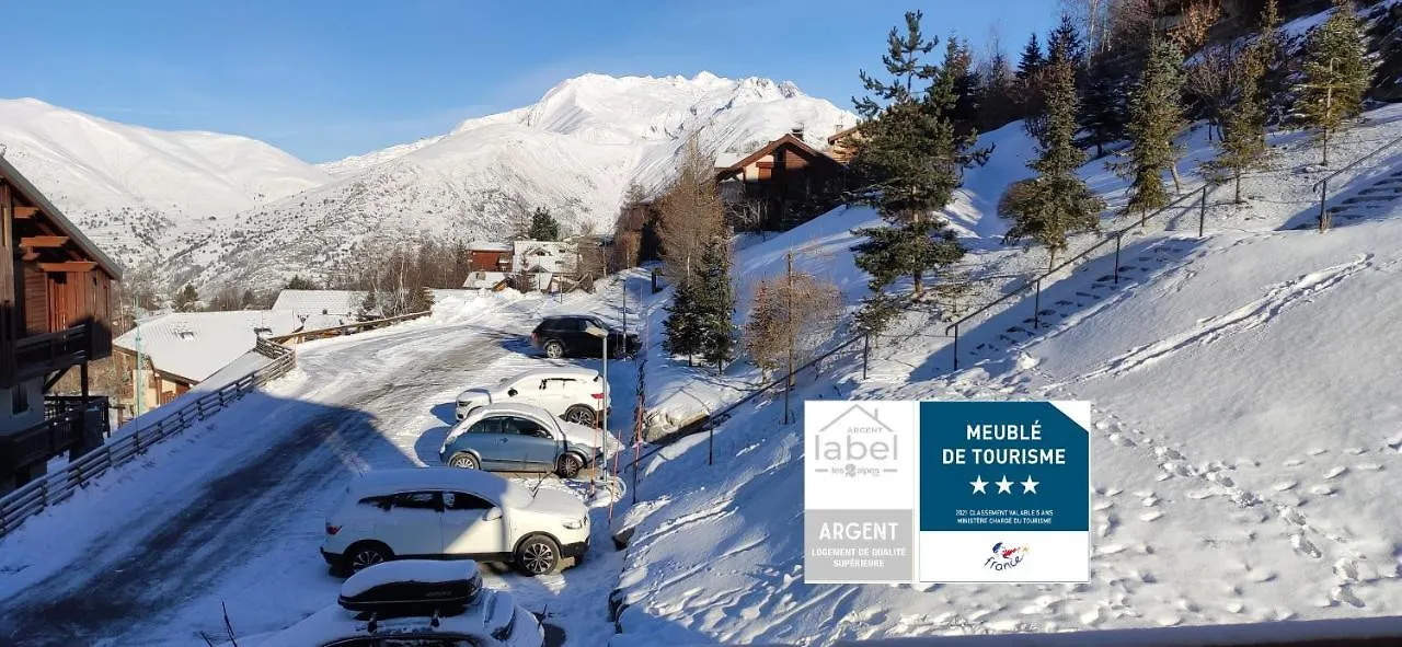 T2 Meuble Tourisme 3 Etoiles, Pied Des Pistes-Parking Prive Avec Balcon Et Superbe Vue Apartment Les Deux Alpes France